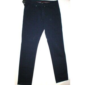 NWT New Mens Seal Kay Italy 34 Dark Blue Pants Designer Slacks Cotton Linen Tall
